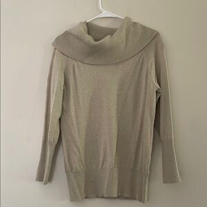 Thalia Sodi Beige Cowl Neck Sweater Women Size L